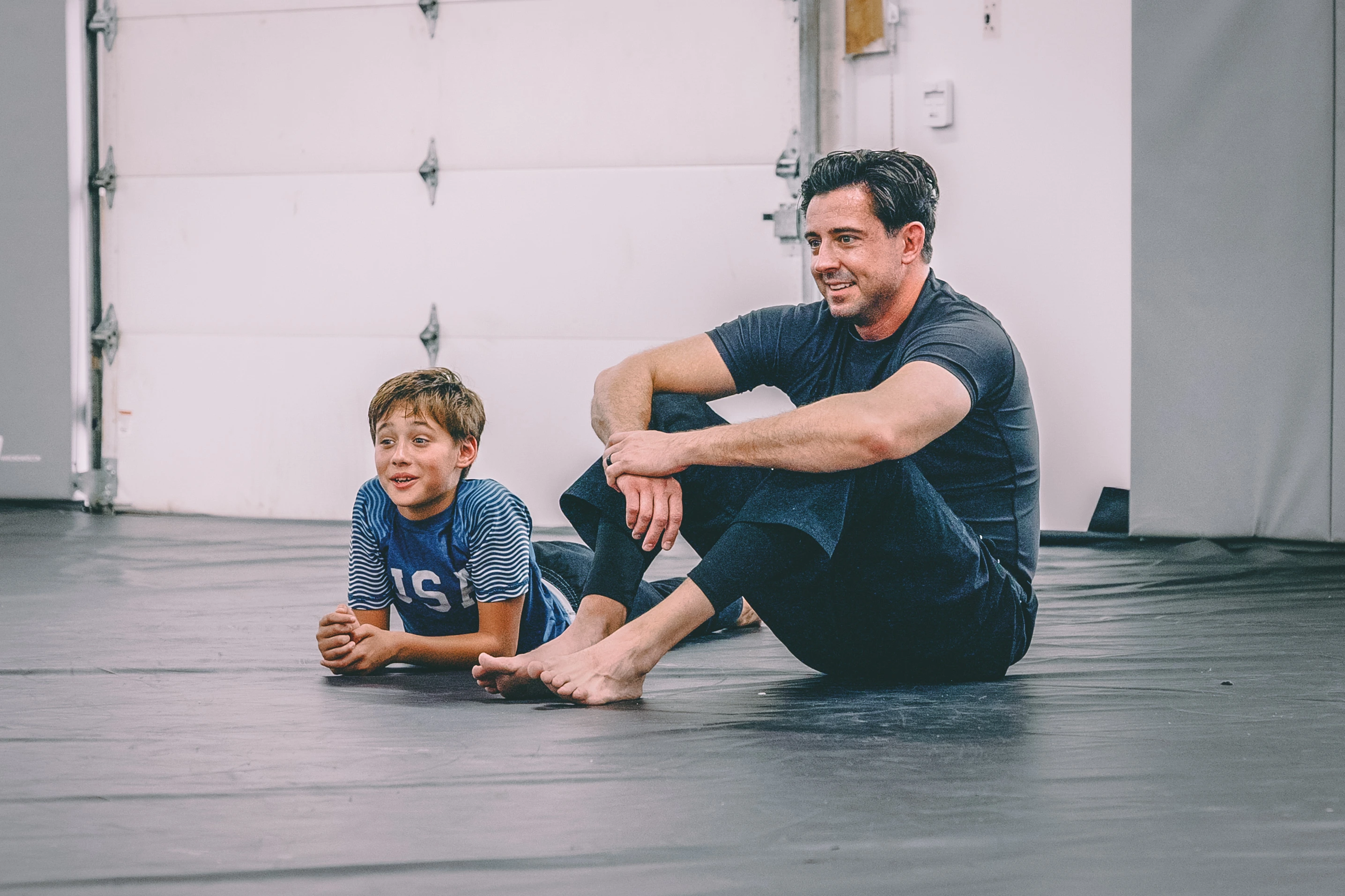 Family on the mat at The Barracks