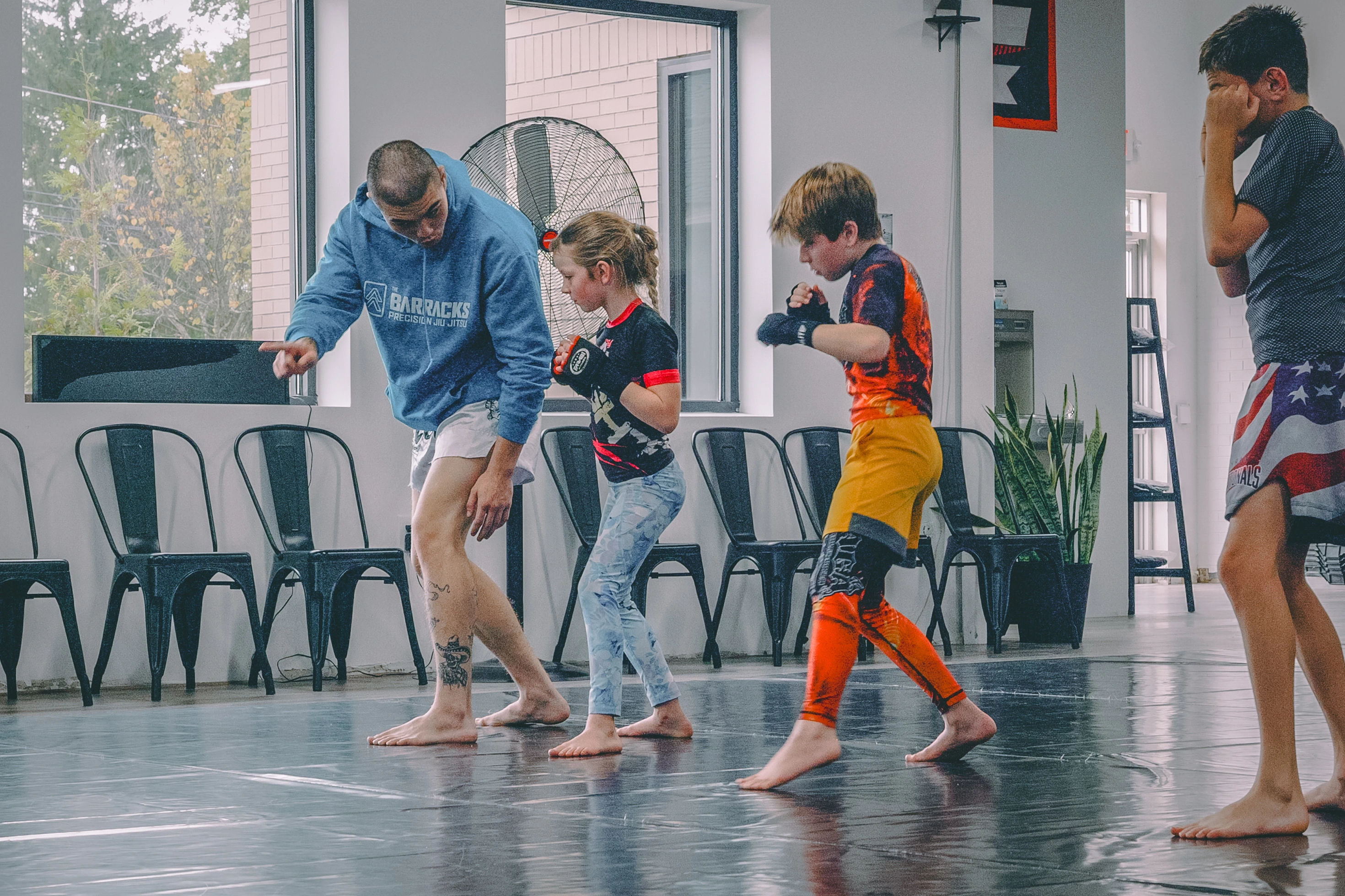 Cardio Kickboxing class at The Barracks