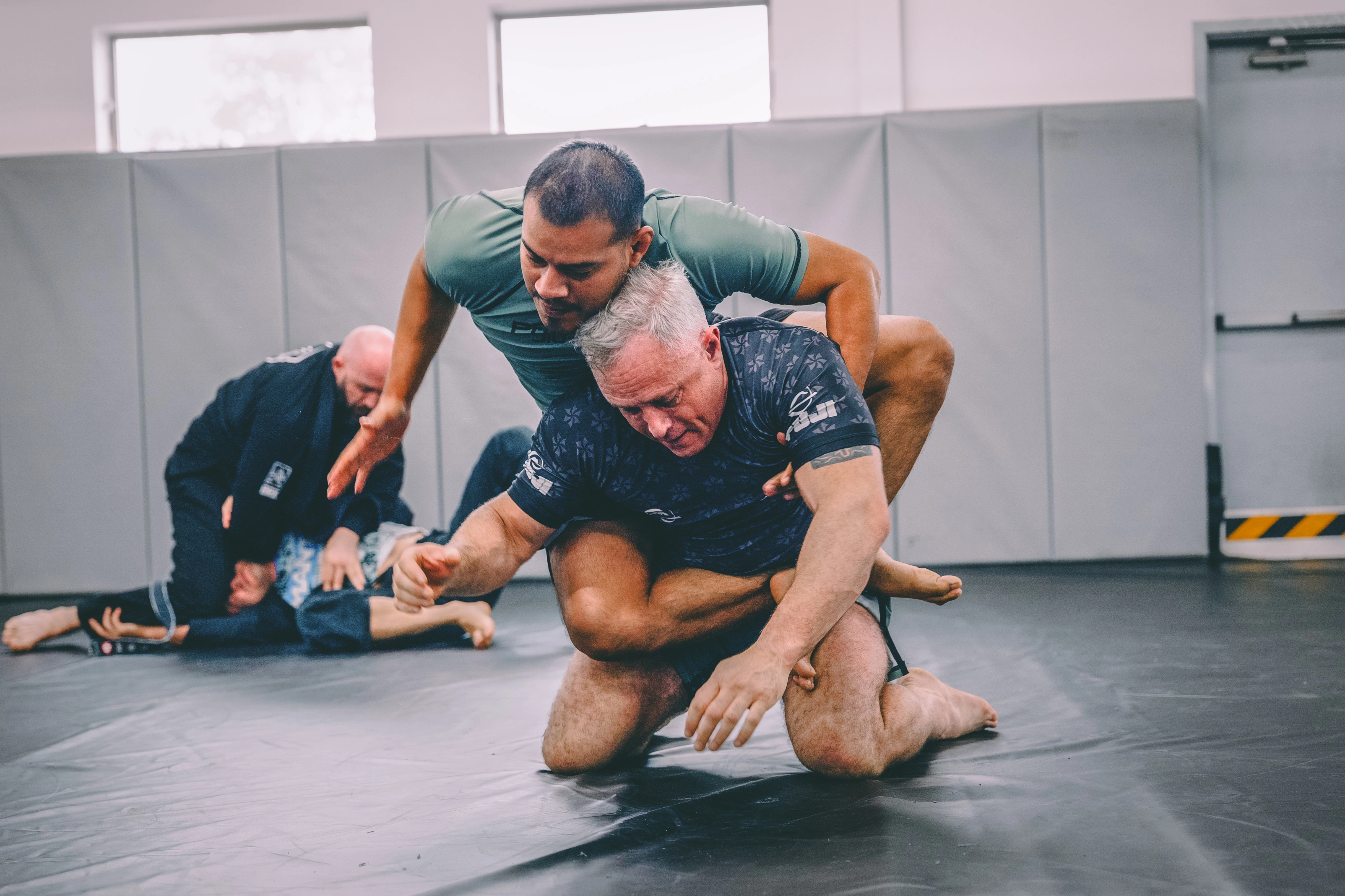 No-Gi BJJ rolling at The Barracks